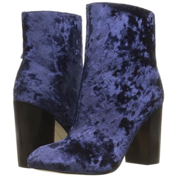NWOB Rebecca Minkoff Bojana Too Velvet Booties in Royal Blue 6 - Picture 5 of 15